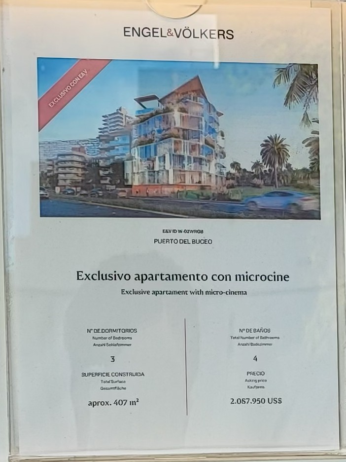 モンテビデオの不動産広告。米ドル建て。